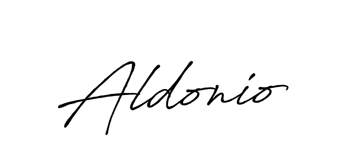 Design your own signature with our free online signature maker. With this signature software, you can create a handwritten (Antro_Vectra_Bolder) signature for name Aldonio. Aldonio signature style 7 images and pictures png