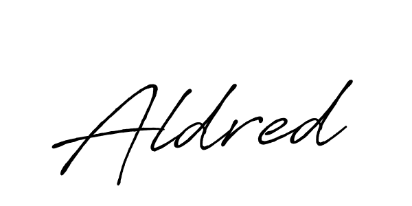 The best way (Antro_Vectra_Bolder) to make a short signature is to pick only two or three words in your name. The name Aldred include a total of six letters. For converting this name. Aldred signature style 7 images and pictures png