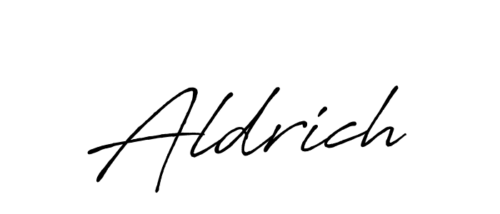 How to make Aldrich signature? Antro_Vectra_Bolder is a professional autograph style. Create handwritten signature for Aldrich name. Aldrich signature style 7 images and pictures png