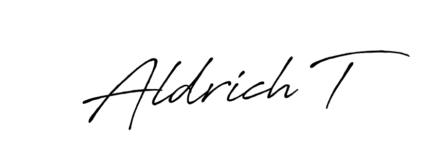 Once you've used our free online signature maker to create your best signature Antro_Vectra_Bolder style, it's time to enjoy all of the benefits that Aldrich T name signing documents. Aldrich T signature style 7 images and pictures png