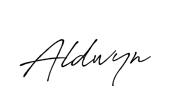 Design your own signature with our free online signature maker. With this signature software, you can create a handwritten (Antro_Vectra_Bolder) signature for name Aldwyn. Aldwyn signature style 7 images and pictures png