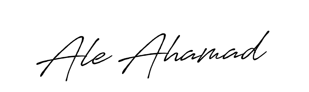 Create a beautiful signature design for name Ale Ahamad. With this signature (Antro_Vectra_Bolder) fonts, you can make a handwritten signature for free. Ale Ahamad signature style 7 images and pictures png