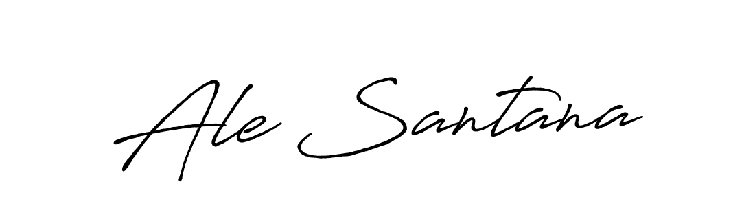 if you are searching for the best signature style for your name Ale Santana. so please give up your signature search. here we have designed multiple signature styles  using Antro_Vectra_Bolder. Ale Santana signature style 7 images and pictures png