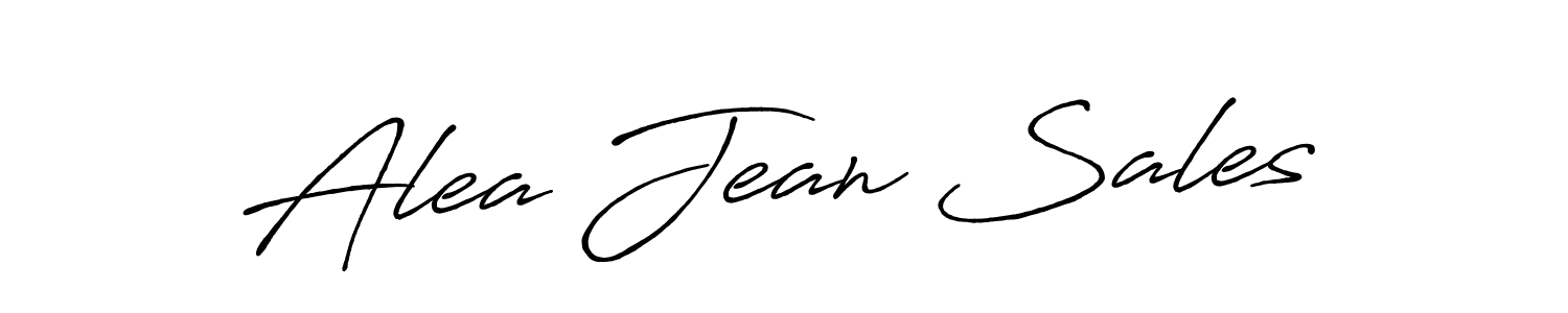 Once you've used our free online signature maker to create your best signature Antro_Vectra_Bolder style, it's time to enjoy all of the benefits that Alea Jean Sales name signing documents. Alea Jean Sales signature style 7 images and pictures png