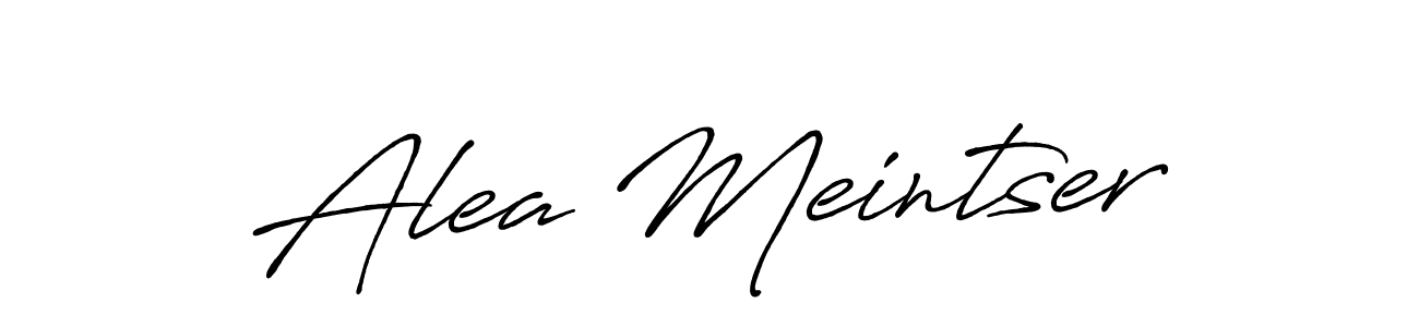 Also You can easily find your signature by using the search form. We will create Alea Meintser name handwritten signature images for you free of cost using Antro_Vectra_Bolder sign style. Alea Meintser signature style 7 images and pictures png