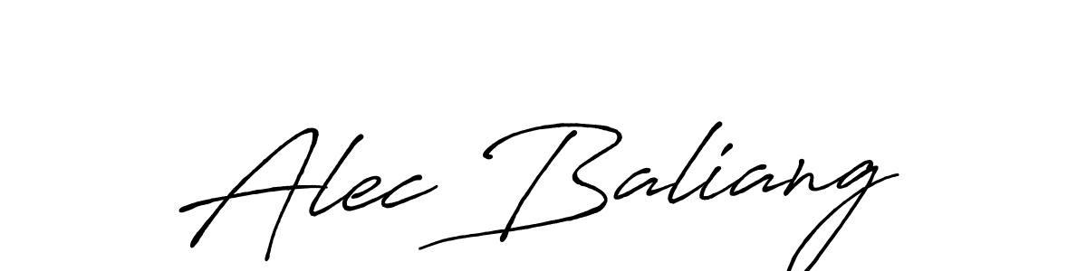 Also You can easily find your signature by using the search form. We will create Alec Baliang name handwritten signature images for you free of cost using Antro_Vectra_Bolder sign style. Alec Baliang signature style 7 images and pictures png