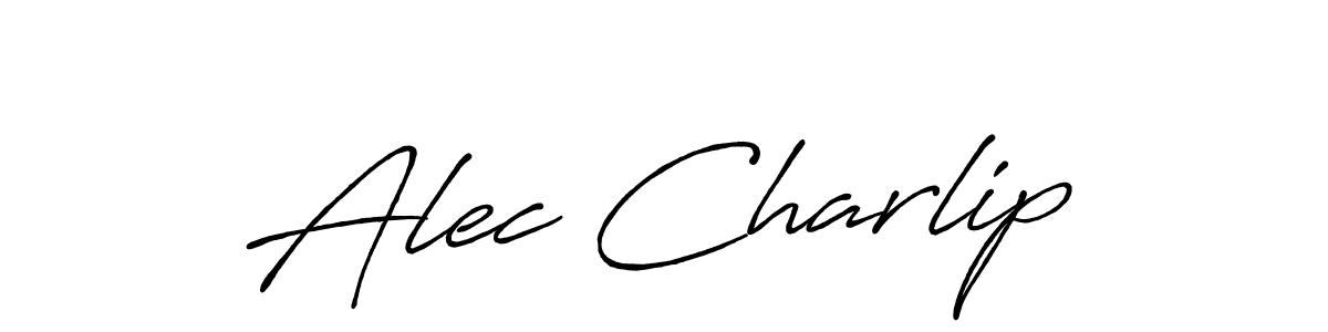 Also You can easily find your signature by using the search form. We will create Alec Charlip name handwritten signature images for you free of cost using Antro_Vectra_Bolder sign style. Alec Charlip signature style 7 images and pictures png