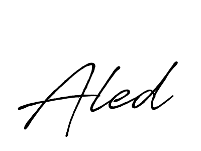 It looks lik you need a new signature style for name Aled. Design unique handwritten (Antro_Vectra_Bolder) signature with our free signature maker in just a few clicks. Aled signature style 7 images and pictures png