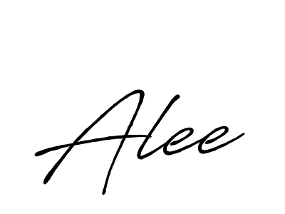 How to make Alee name signature. Use Antro_Vectra_Bolder style for creating short signs online. This is the latest handwritten sign. Alee signature style 7 images and pictures png