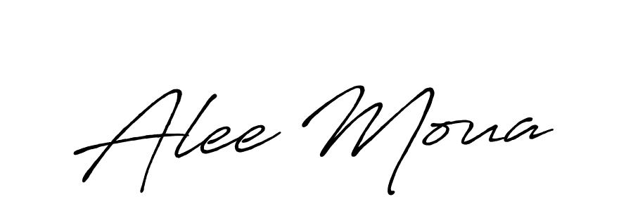 Make a beautiful signature design for name Alee Moua. Use this online signature maker to create a handwritten signature for free. Alee Moua signature style 7 images and pictures png