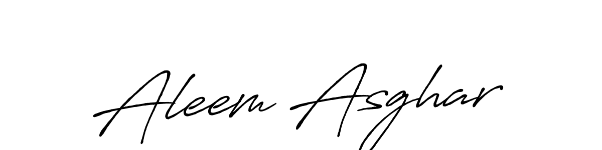 Design your own signature with our free online signature maker. With this signature software, you can create a handwritten (Antro_Vectra_Bolder) signature for name Aleem Asghar. Aleem Asghar signature style 7 images and pictures png