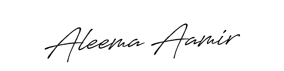 Also You can easily find your signature by using the search form. We will create Aleema Aamir name handwritten signature images for you free of cost using Antro_Vectra_Bolder sign style. Aleema Aamir signature style 7 images and pictures png