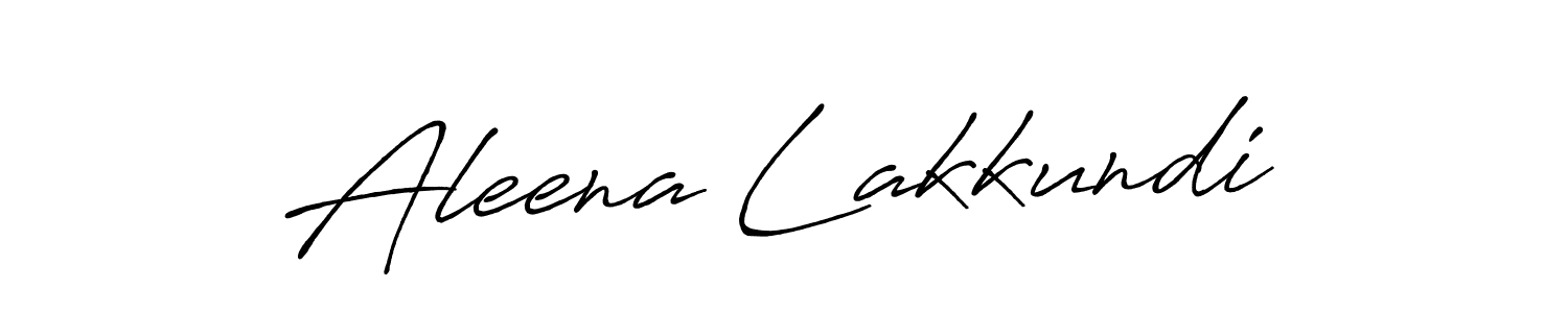 Design your own signature with our free online signature maker. With this signature software, you can create a handwritten (Antro_Vectra_Bolder) signature for name Aleena Lakkundi. Aleena Lakkundi signature style 7 images and pictures png