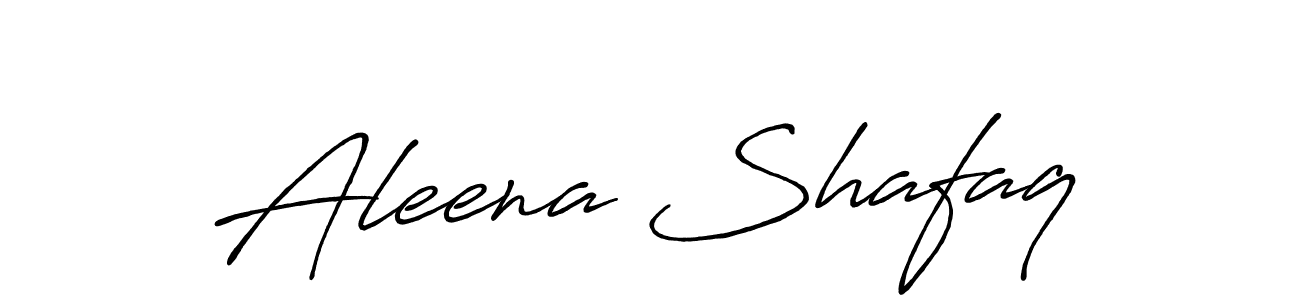 Create a beautiful signature design for name Aleena Shafaq. With this signature (Antro_Vectra_Bolder) fonts, you can make a handwritten signature for free. Aleena Shafaq signature style 7 images and pictures png