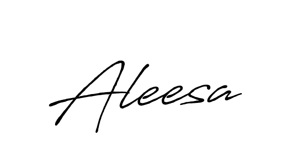Design your own signature with our free online signature maker. With this signature software, you can create a handwritten (Antro_Vectra_Bolder) signature for name Aleesa. Aleesa signature style 7 images and pictures png