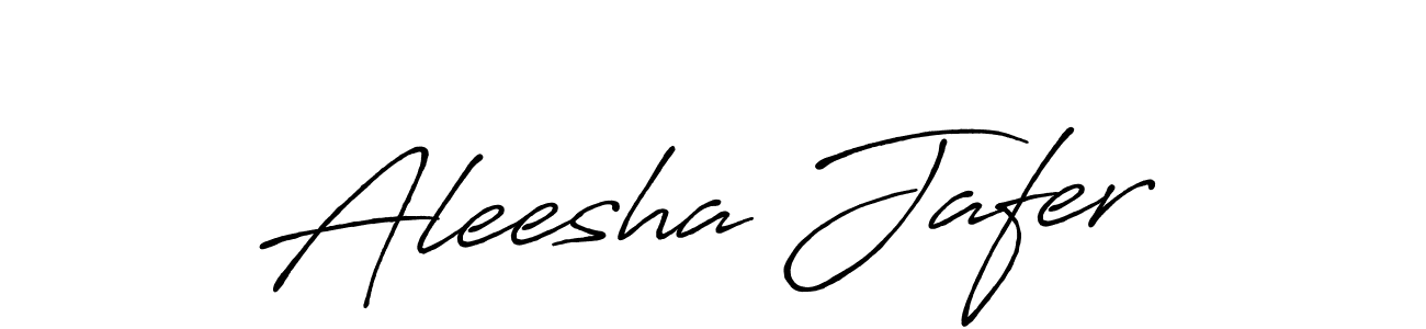 How to make Aleesha Jafer name signature. Use Antro_Vectra_Bolder style for creating short signs online. This is the latest handwritten sign. Aleesha Jafer signature style 7 images and pictures png