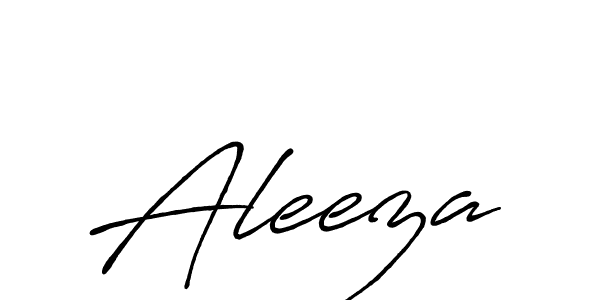 Design your own signature with our free online signature maker. With this signature software, you can create a handwritten (Antro_Vectra_Bolder) signature for name Aleeza. Aleeza signature style 7 images and pictures png