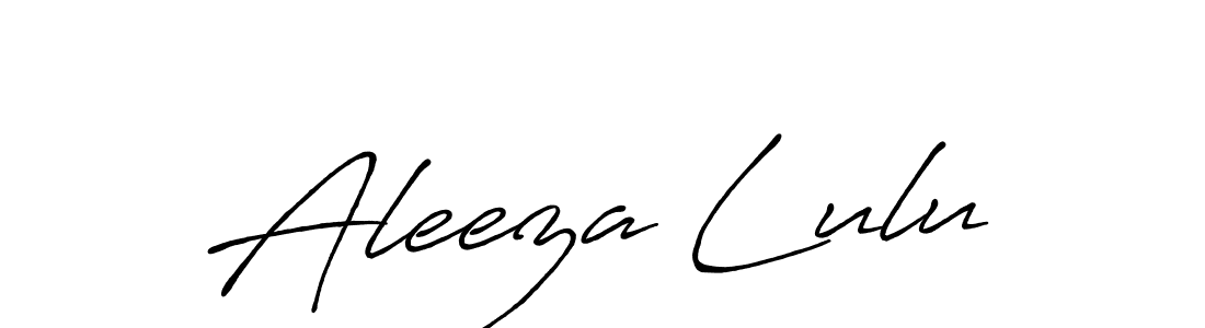 Also we have Aleeza Lulu name is the best signature style. Create professional handwritten signature collection using Antro_Vectra_Bolder autograph style. Aleeza Lulu signature style 7 images and pictures png