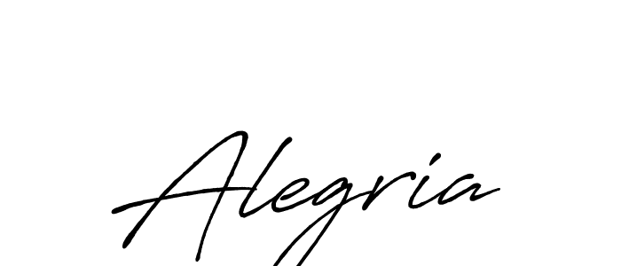 Use a signature maker to create a handwritten signature online. With this signature software, you can design (Antro_Vectra_Bolder) your own signature for name Alegria. Alegria signature style 7 images and pictures png