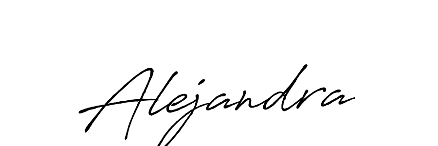 Create a beautiful signature design for name Alejandra. With this signature (Antro_Vectra_Bolder) fonts, you can make a handwritten signature for free. Alejandra signature style 7 images and pictures png