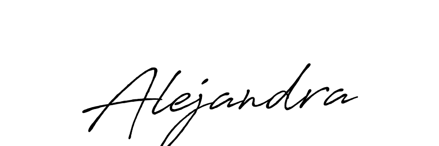 Create a beautiful signature design for name Alejandra. With this signature (Antro_Vectra_Bolder) fonts, you can make a handwritten signature for free. Alejandra signature style 7 images and pictures png