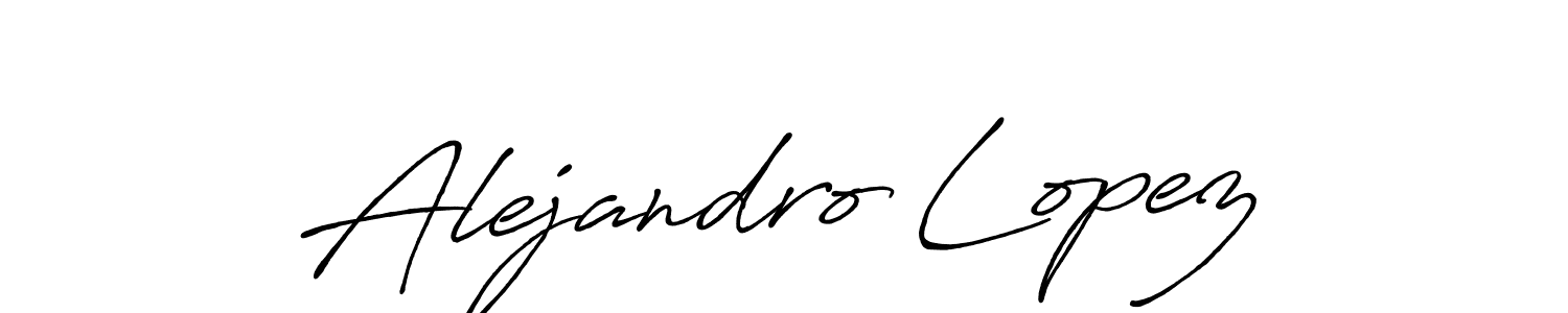 How to make Alejandro Lopez name signature. Use Antro_Vectra_Bolder style for creating short signs online. This is the latest handwritten sign. Alejandro Lopez signature style 7 images and pictures png