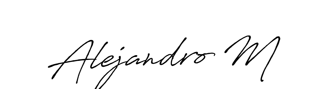 Once you've used our free online signature maker to create your best signature Antro_Vectra_Bolder style, it's time to enjoy all of the benefits that Alejandro M name signing documents. Alejandro M signature style 7 images and pictures png