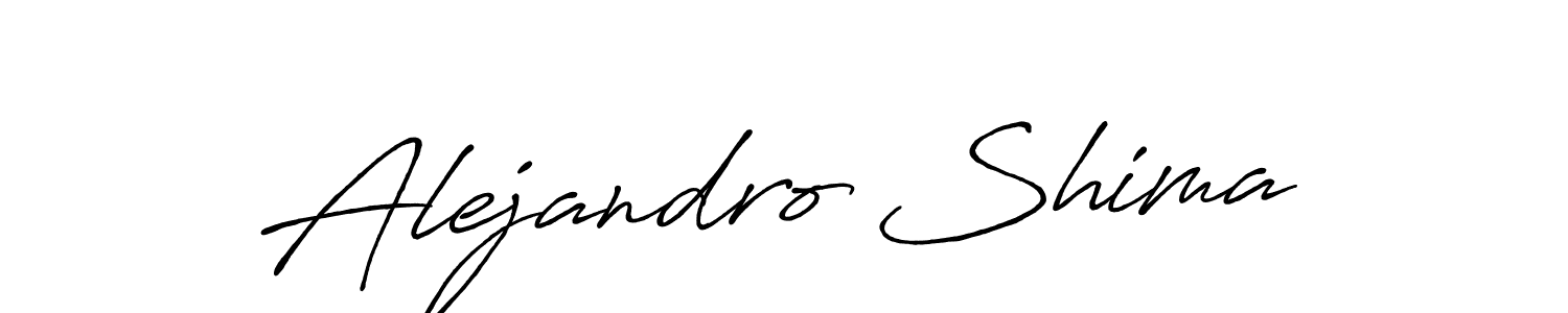 Use a signature maker to create a handwritten signature online. With this signature software, you can design (Antro_Vectra_Bolder) your own signature for name Alejandro Shima. Alejandro Shima signature style 7 images and pictures png