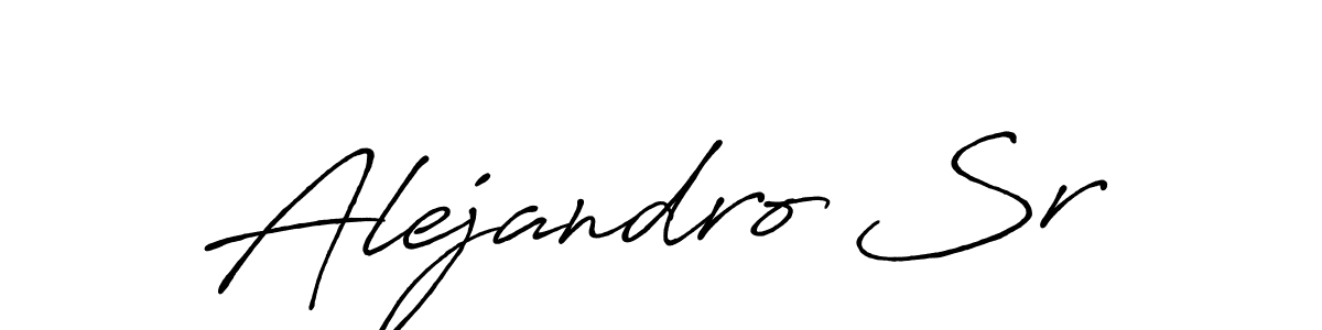 Use a signature maker to create a handwritten signature online. With this signature software, you can design (Antro_Vectra_Bolder) your own signature for name Alejandro Sr. Alejandro Sr signature style 7 images and pictures png