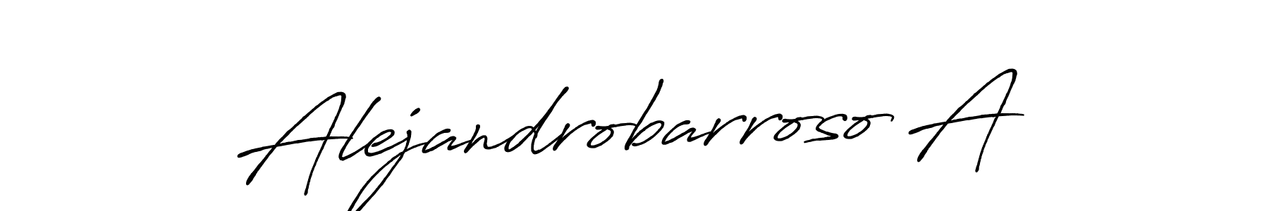 Use a signature maker to create a handwritten signature online. With this signature software, you can design (Antro_Vectra_Bolder) your own signature for name Alejandrobarroso A. Alejandrobarroso A signature style 7 images and pictures png