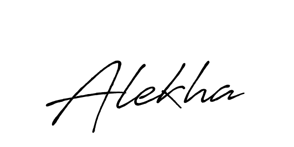 How to make Alekha name signature. Use Antro_Vectra_Bolder style for creating short signs online. This is the latest handwritten sign. Alekha signature style 7 images and pictures png