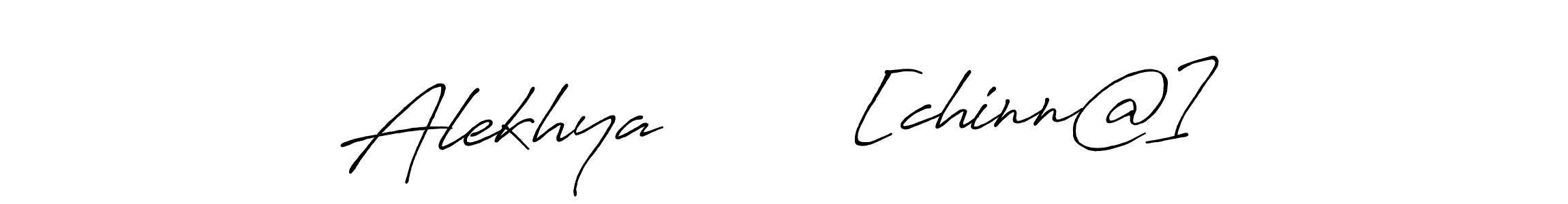 Create a beautiful signature design for name Alekhya        [chinn@]. With this signature (Antro_Vectra_Bolder) fonts, you can make a handwritten signature for free. Alekhya        [chinn@] signature style 7 images and pictures png