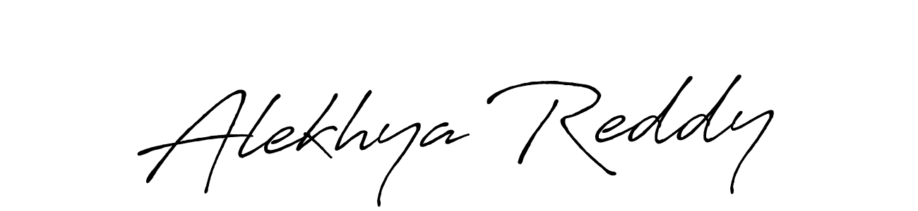 How to make Alekhya Reddy signature? Antro_Vectra_Bolder is a professional autograph style. Create handwritten signature for Alekhya Reddy name. Alekhya Reddy signature style 7 images and pictures png
