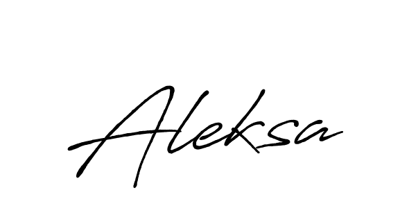 Also we have Aleksa name is the best signature style. Create professional handwritten signature collection using Antro_Vectra_Bolder autograph style. Aleksa signature style 7 images and pictures png