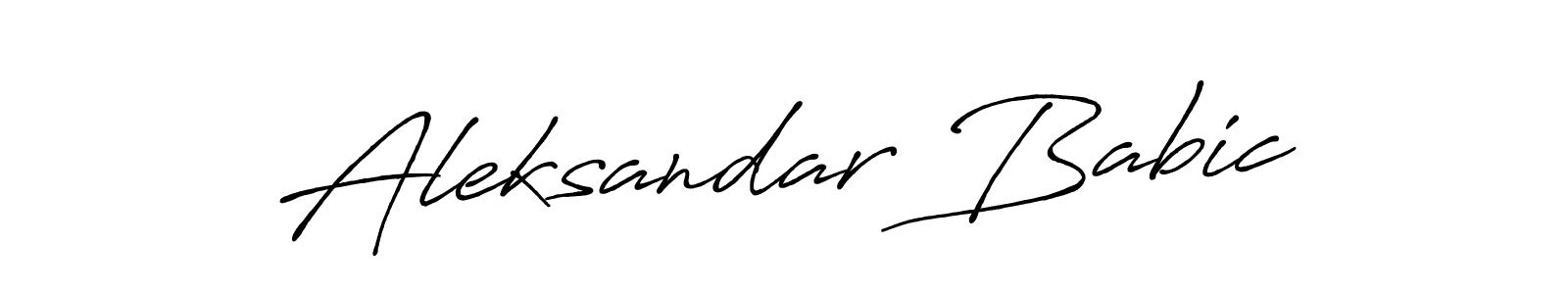 Aleksandar Babic stylish signature style. Best Handwritten Sign (Antro_Vectra_Bolder) for my name. Handwritten Signature Collection Ideas for my name Aleksandar Babic. Aleksandar Babic signature style 7 images and pictures png