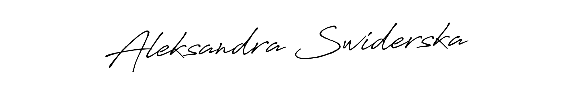 Use a signature maker to create a handwritten signature online. With this signature software, you can design (Antro_Vectra_Bolder) your own signature for name Aleksandra Swiderska. Aleksandra Swiderska signature style 7 images and pictures png