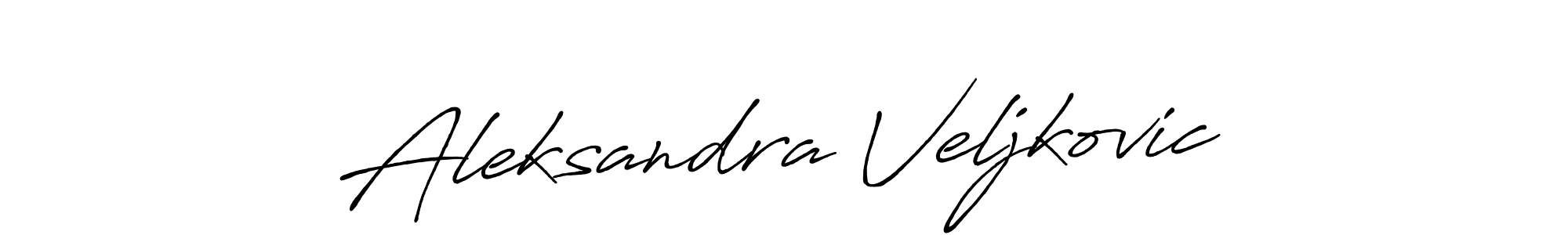 if you are searching for the best signature style for your name Aleksandra Veljkovic. so please give up your signature search. here we have designed multiple signature styles  using Antro_Vectra_Bolder. Aleksandra Veljkovic signature style 7 images and pictures png