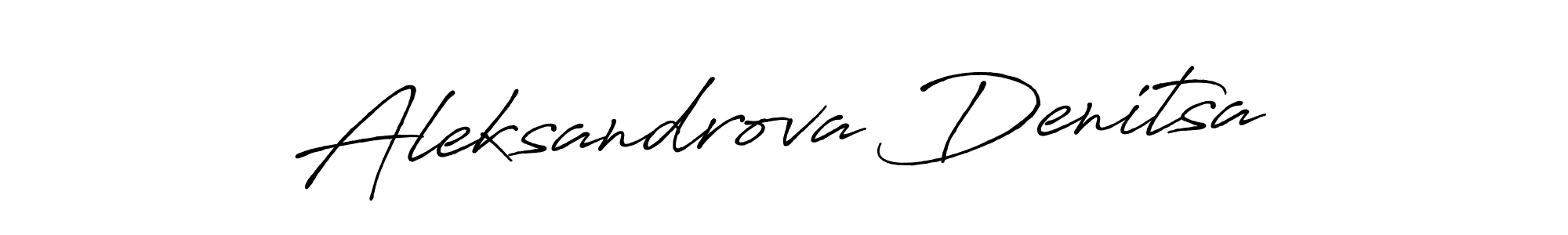 Aleksandrova Denitsa stylish signature style. Best Handwritten Sign (Antro_Vectra_Bolder) for my name. Handwritten Signature Collection Ideas for my name Aleksandrova Denitsa. Aleksandrova Denitsa signature style 7 images and pictures png