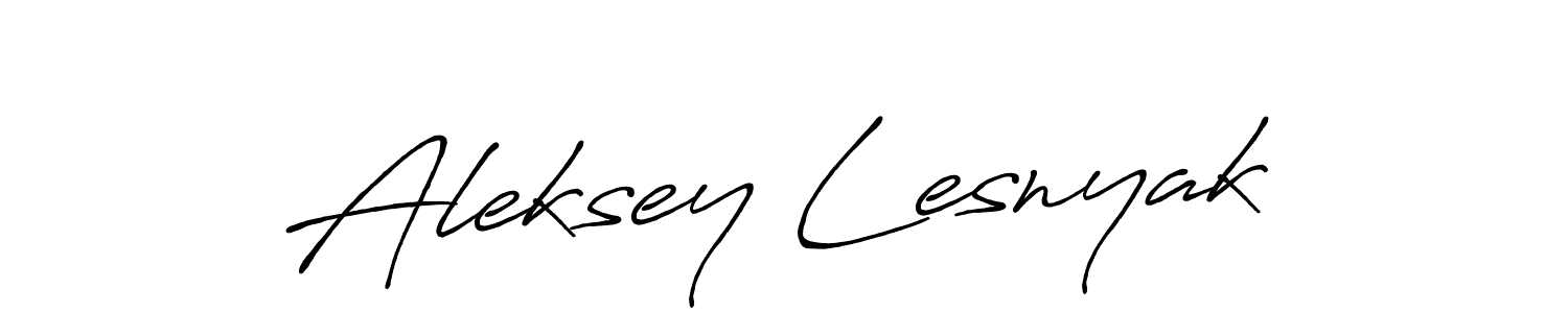 It looks lik you need a new signature style for name Aleksey Lesnyak. Design unique handwritten (Antro_Vectra_Bolder) signature with our free signature maker in just a few clicks. Aleksey Lesnyak signature style 7 images and pictures png