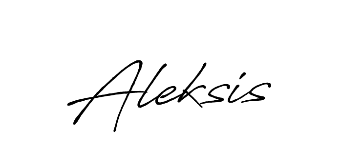 It looks lik you need a new signature style for name Aleksis. Design unique handwritten (Antro_Vectra_Bolder) signature with our free signature maker in just a few clicks. Aleksis signature style 7 images and pictures png