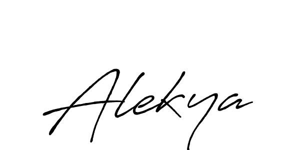 Make a beautiful signature design for name Alekya. With this signature (Antro_Vectra_Bolder) style, you can create a handwritten signature for free. Alekya signature style 7 images and pictures png