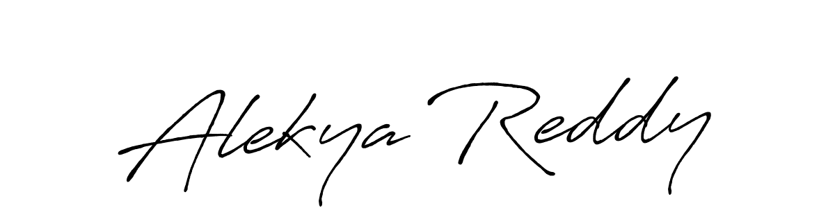 Also we have Alekya Reddy name is the best signature style. Create professional handwritten signature collection using Antro_Vectra_Bolder autograph style. Alekya Reddy signature style 7 images and pictures png