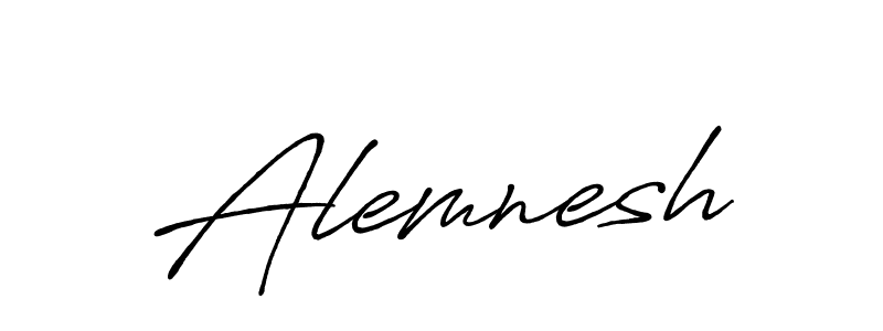 How to make Alemnesh signature? Antro_Vectra_Bolder is a professional autograph style. Create handwritten signature for Alemnesh name. Alemnesh signature style 7 images and pictures png