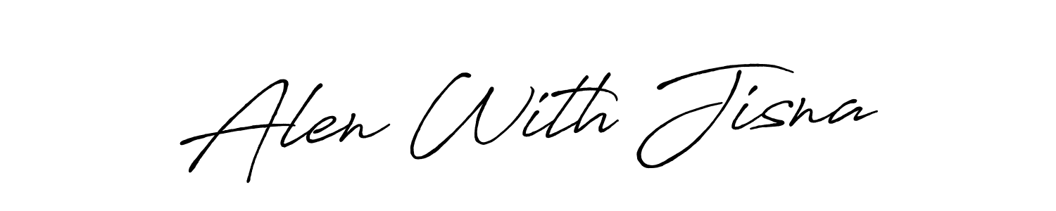 Make a beautiful signature design for name Alen With Jisna. Use this online signature maker to create a handwritten signature for free. Alen With Jisna signature style 7 images and pictures png
