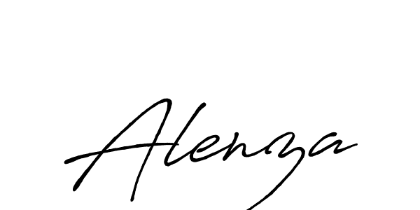 Also we have Alenza name is the best signature style. Create professional handwritten signature collection using Antro_Vectra_Bolder autograph style. Alenza signature style 7 images and pictures png