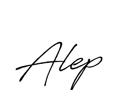 How to make Alep name signature. Use Antro_Vectra_Bolder style for creating short signs online. This is the latest handwritten sign. Alep signature style 7 images and pictures png