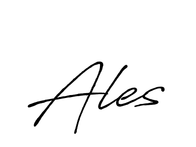 How to make Ales signature? Antro_Vectra_Bolder is a professional autograph style. Create handwritten signature for Ales name. Ales signature style 7 images and pictures png
