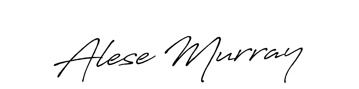 Make a beautiful signature design for name Alese Murray. With this signature (Antro_Vectra_Bolder) style, you can create a handwritten signature for free. Alese Murray signature style 7 images and pictures png