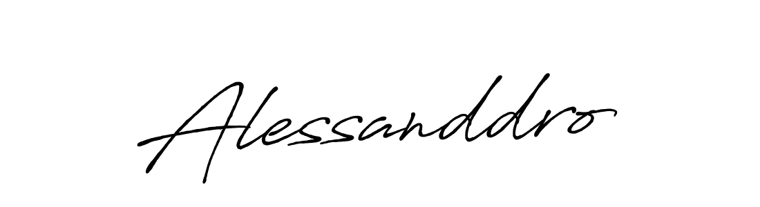 Alessanddro stylish signature style. Best Handwritten Sign (Antro_Vectra_Bolder) for my name. Handwritten Signature Collection Ideas for my name Alessanddro. Alessanddro signature style 7 images and pictures png