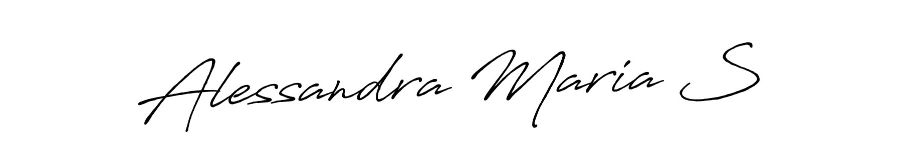 Make a beautiful signature design for name Alessandra Maria S. With this signature (Antro_Vectra_Bolder) style, you can create a handwritten signature for free. Alessandra Maria S signature style 7 images and pictures png